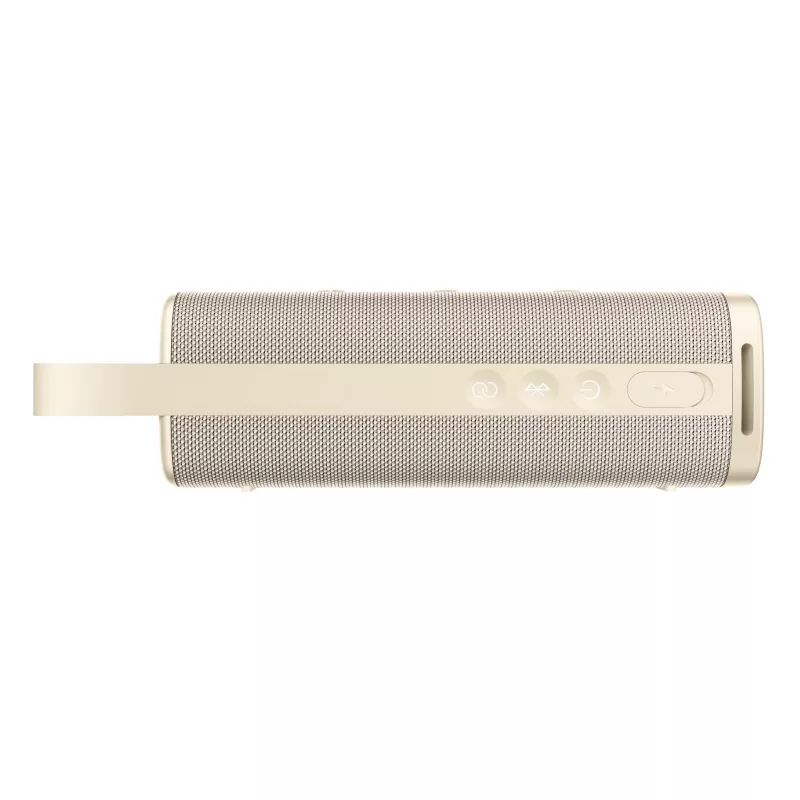 Nešiojamasis stereofoninis garsiakalbis Xiaomi Sound Outdoor 30 W, Bluetooth / laidinis, smėlio spalvos, 60–20000 Hz, 25 m diapazonas