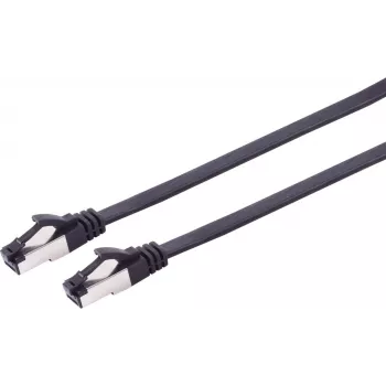 Tinklo kabelis S/CONN 08-43015 0,5m Cat8.1 U/FTP juodas