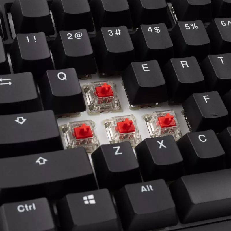Ducky Tinker 75 klaviatūra, skirta žaidimams, USB, JAV anglų, juoda