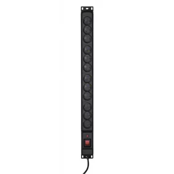 Activejet COMBO 12 lizdų maitinimo laidas 1,5 m juodas