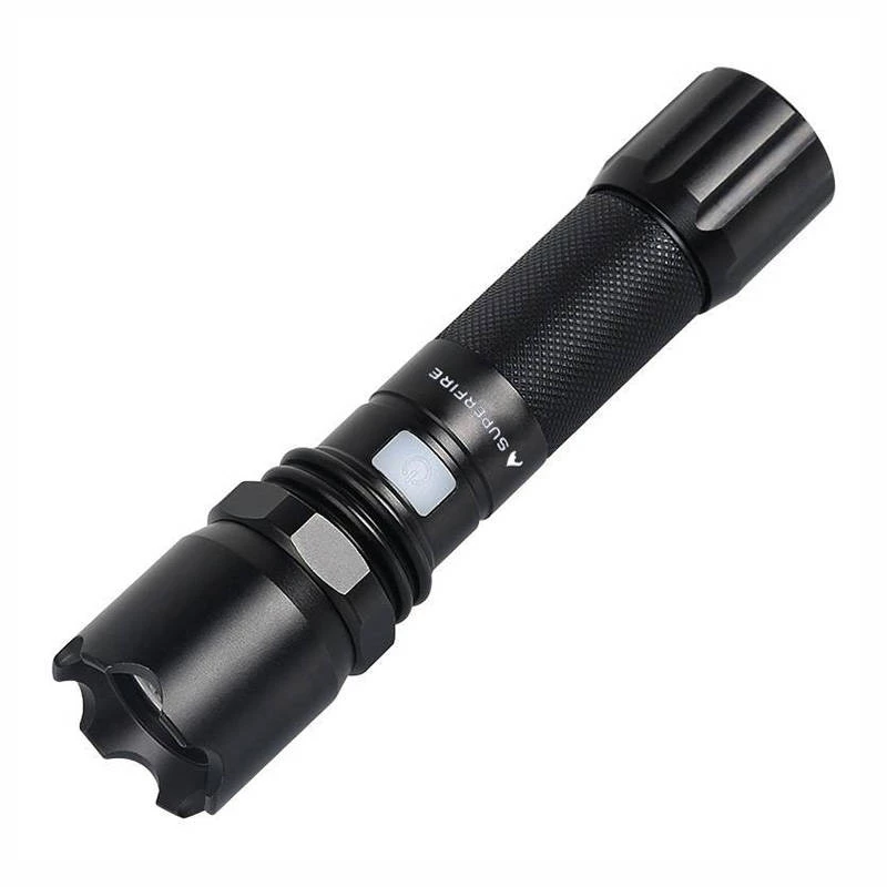 Superfire A10 žibintuvėlis, 550 lm, USB, 100–200 m, 5 režimai