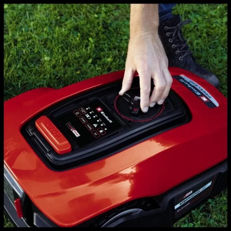 Automatinė vejapjovė EINHELL FREELEXO 600 BT — 18 cm pjovimo plotis, 2–6 cm aukštis, 600 m², 18 V Li-Ion