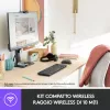 Logitech Wireless Combo MK220 - Klaviatūros ir pelės rinkinys - belaidis - 2,4 GHz - itališkas - tamsiai pilka (920-003721)