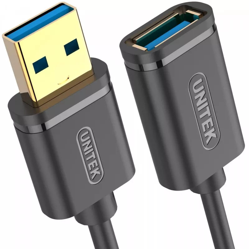 UNITEK Y-C457GBK USB kabelis USB 3.2 Gen 1 (3.1 Gen 1) 1 m USB A Juoda