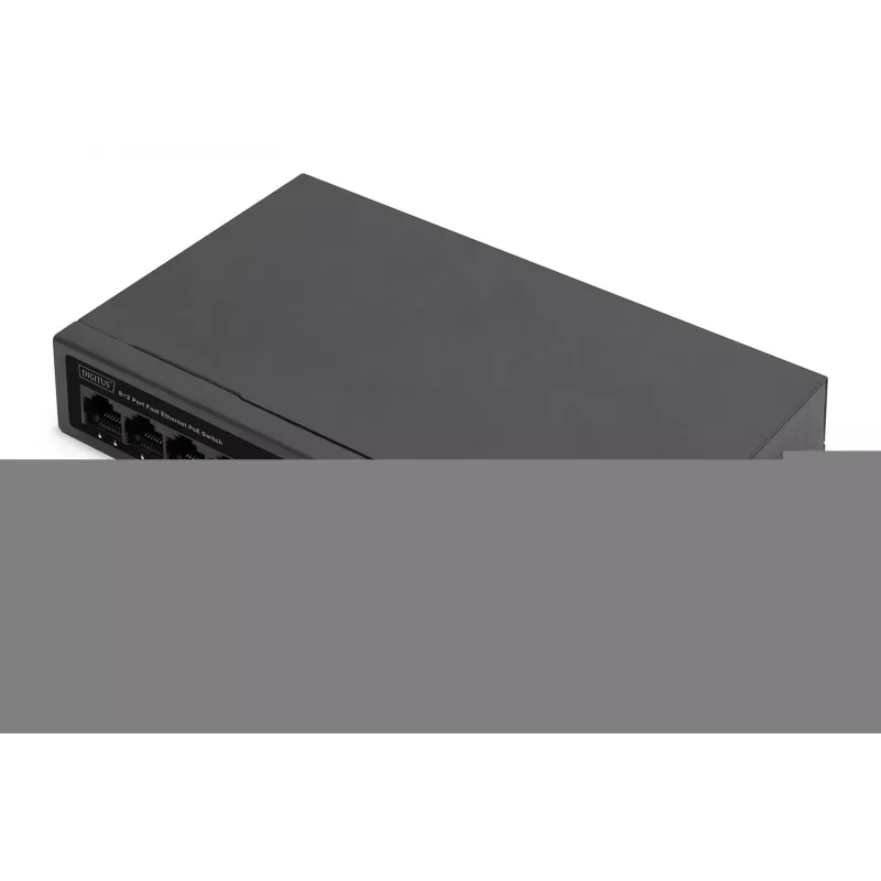 Digitus 8 prievadų Fast Ethernet PoE tinklo komutatorius, stalinis, nevaldomas, 60 W, af/at