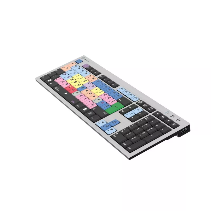 Logickeyboard LKB-MCOM4-AJPU-FR klaviatūra USB AZERTY prancūziška sidabrinė (LKB-MCOM4-AJPU-FR)