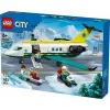 LEGO City avarinis lėktuvas 60465 – mažas gelbėjimo orlaivio konstravimo rinkinys, 403 dalys, 4 minifigūrėlės, amžius 6+