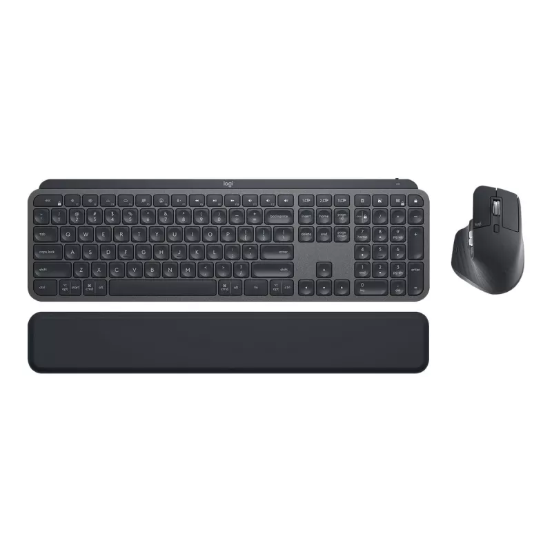 Logitech MX Keys Combo for Business - Klaviatūros ir pelės rinkinys - su foniniu apšvietimu - belaidis - Bluetooth LE - QWERTY - GB - Graphite