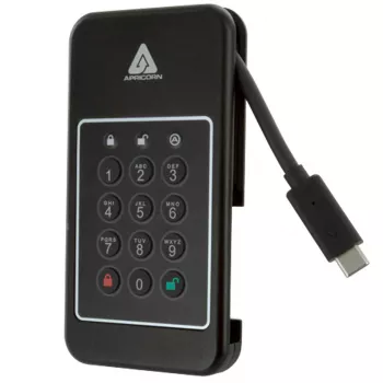 Apricorn Aegis NVX - SSD - 500 GB - USB 3.2 Gen 2 - TAA-Compliant (ANVX-500GB)