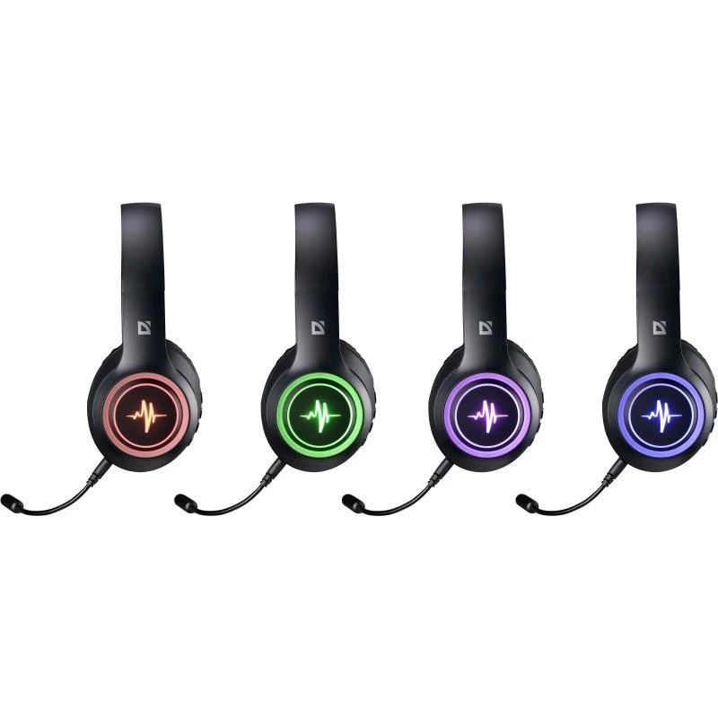 DEFENDER Bluetooth ausinės FREEMOTION B571 juodos LED