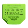 Įmontuojamas reguliatorius Shelly Dimmer Gen3 — LED maks. 150W, halogenas maks. 200W, 220–240V, belaidis, juoda / žalsvai geltona