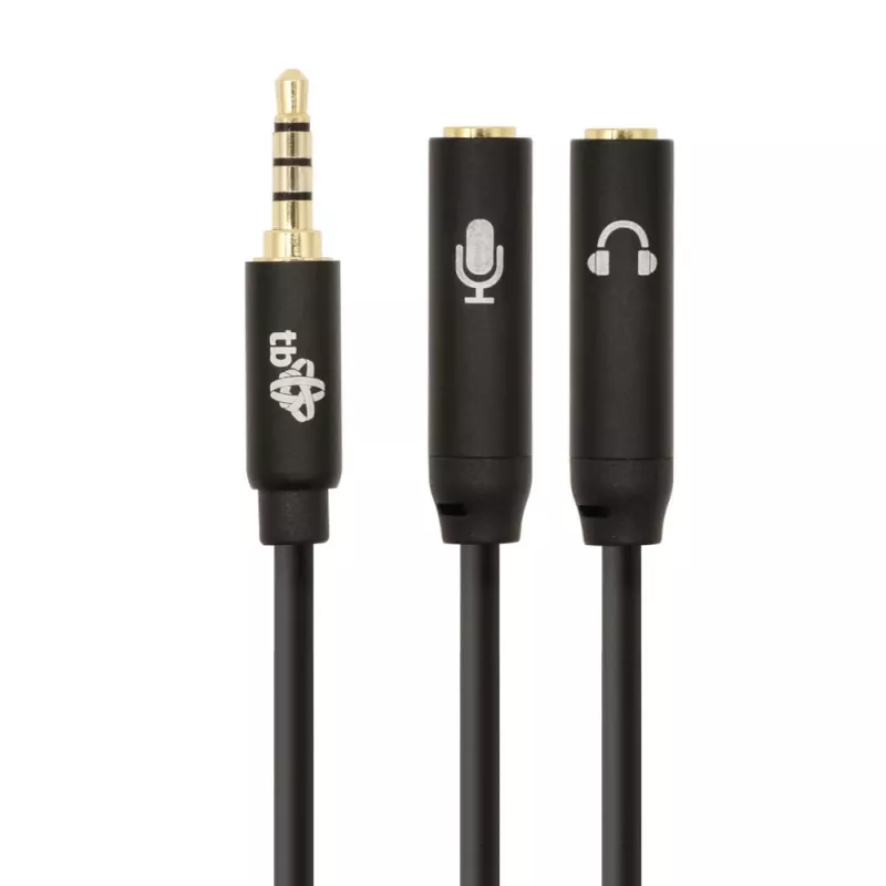 Adapter TB 3.5mm MiniJack skirstytuvas 1x 3.5mm kištukas į 2x 3.5mm lizdai, modelis AKTBXAJ0P2J030B