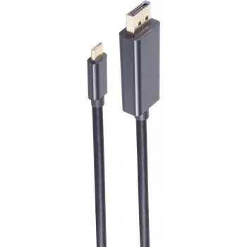 shiverpeaks BS10-62025 DisplayPort laidas 1 m USB Type-C juodas (BS10-62025)
