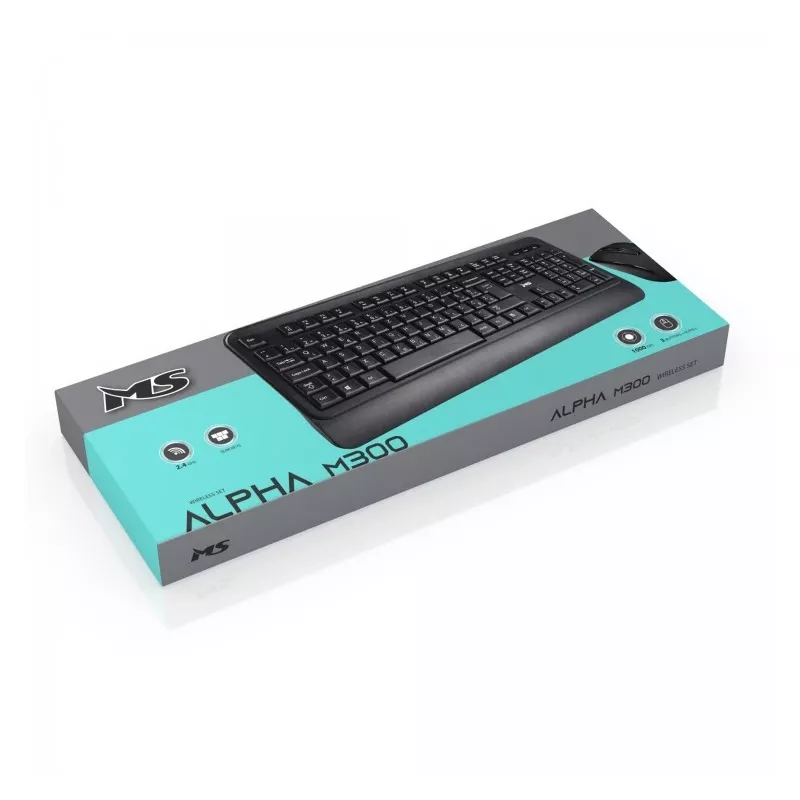 Belaidis komplektas Klaviatūra + Pelė Alpha M300