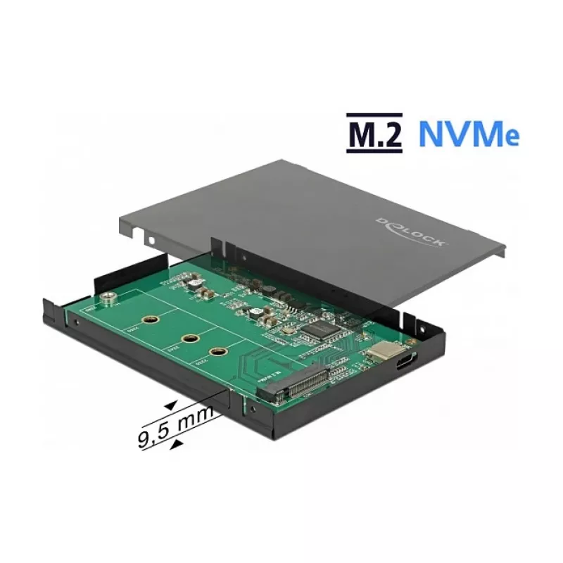 SSD korpusas DeLOCK 42609 Juodas M.2