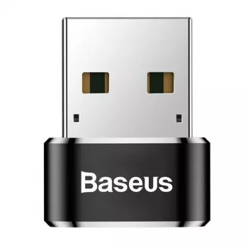 Baseus USB kištukas į Type-C lizdą adapterio keitiklis juodas