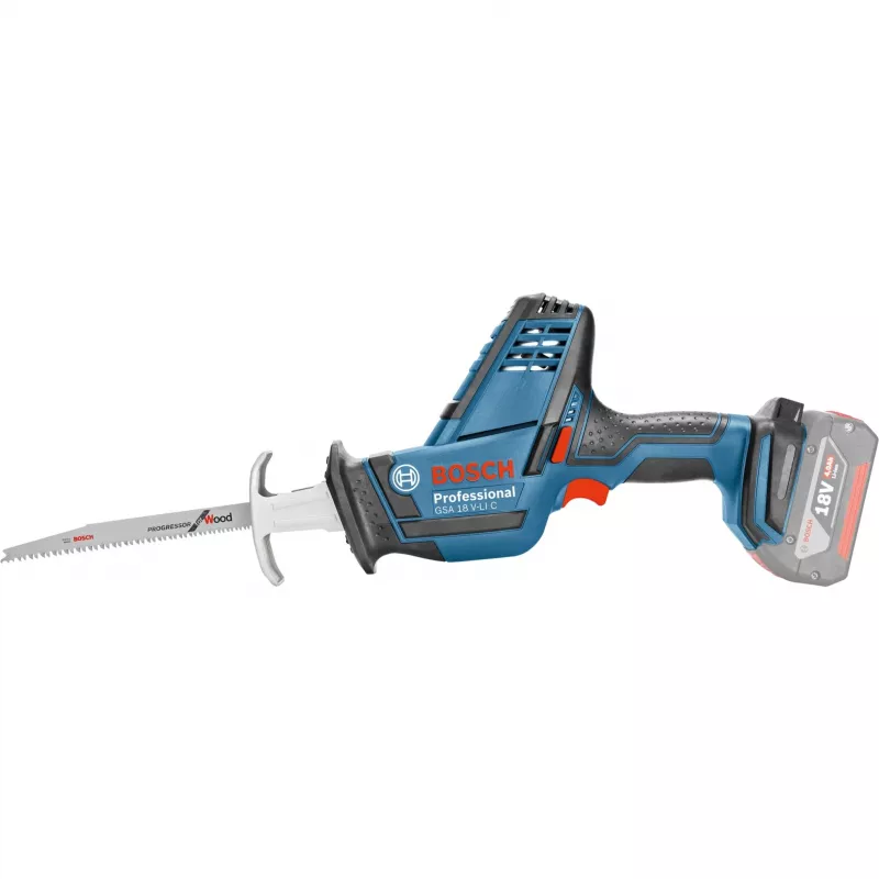 Bosch GSA 18 V-LI C Professional juoda, mėlyna, raudona