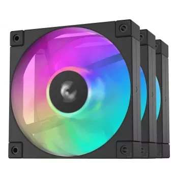 Ventiliatorius DeepCool FD12 ARGB-3 viename 12 cm juodas baltas 3 vnt. maksimalus oro slėgis 2,56 mmH2O