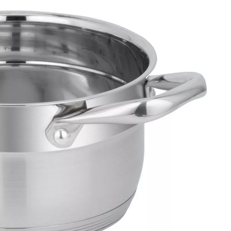 Apvalus nerūdijančio plieno puodas Resto Kitchenware Libra 1,9 L