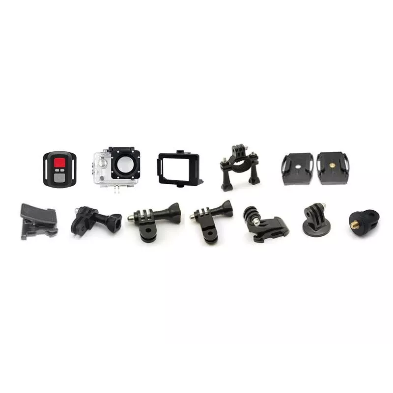 Easypix GoXtreme Enduro Juoda - Veiksmo kamera - tvirtinama - 4K / 30 fps - 8,0 MPix - Wi-Fi - povandeninė iki 30 m - Juoda
