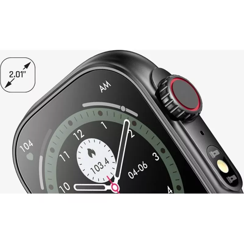 myPhone Watch Tool 5.08 cm (2) IPS 24 mm Skaitmeninis 240 x 296 pikselių Liečiamas ekranas Juodas