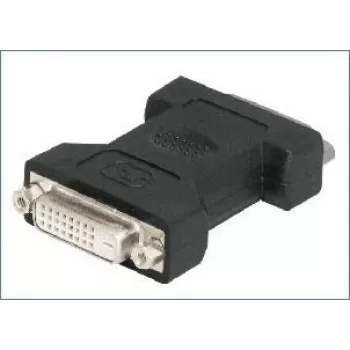 DVI adapteris, 24+1 kontaktų DVI lizdas / 24+1 kontaktų DVI lizdas, adapteris dviem DVI kabeliams sujungti (38998)