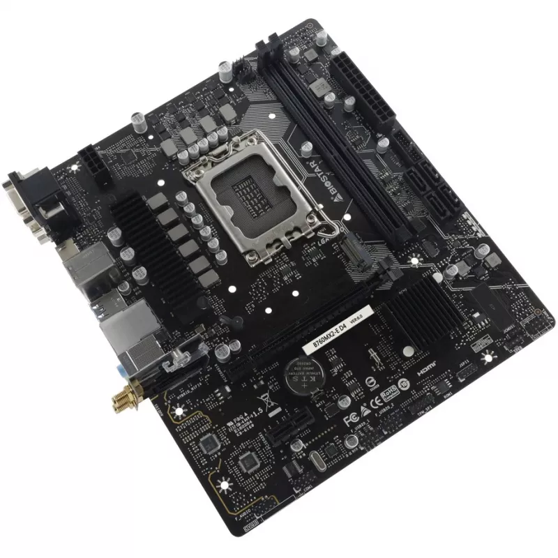 BIOSTAR B760MX2-E D4 Micro-ATX pagrindinė plokštė