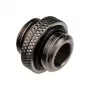 Adapter Alphacool G1/4 AG į G1/4 AG, metalinė kampinė jungtis, juoda