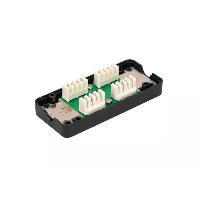 Extralink CAT6 UTP jungiamoji dėžutė, statinės tipo jungtis, juoda