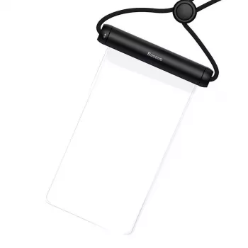 Baseus cilindrinis stumdomas vandeniui atsparus išmaniojo telefono maišelis (juodas)