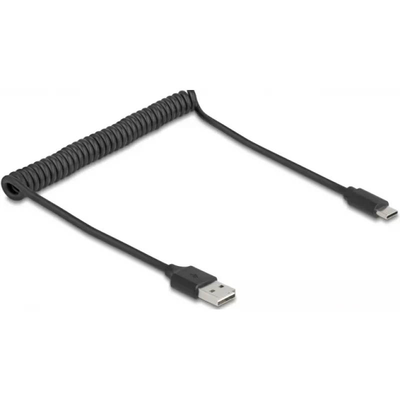 USB laidas DeLOCK 90133 USB 2.0 0,8 m juodas