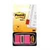 3M Post-it Index Pink, siauri, 50 lipnių juostelių Matmenys, 25,4 x 43,2 mm, vienkartiniame dozatoriuje (I680-21)
