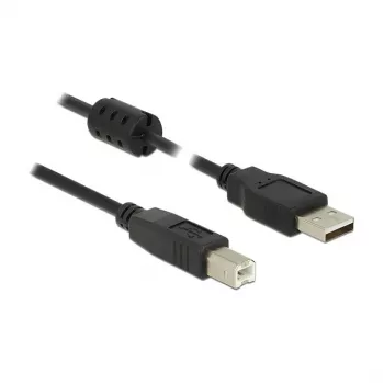 USB laidas DeLOCK 84896 USB 2.0 1,5 m USB A USB B juodas