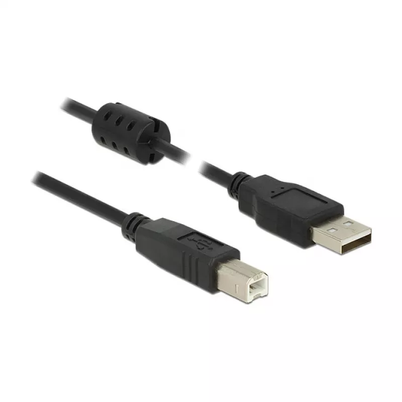 USB laidas DeLOCK 84896 USB 2.0 1,5 m USB A USB B juodas