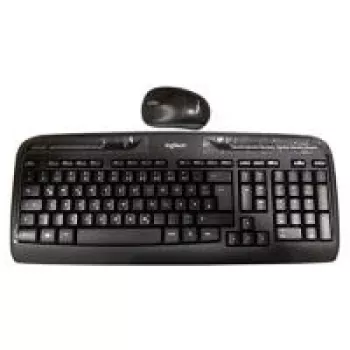 Logitech Wireless Combo MK330, klaviatūros ir pelės rinkinys, vokiška, juoda (920-003967)