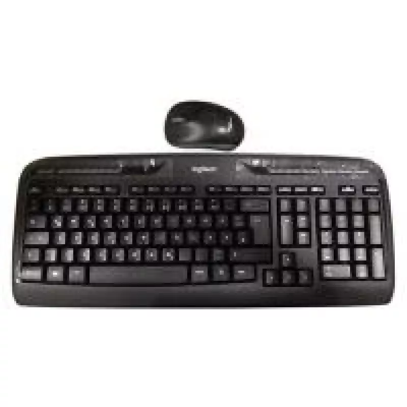 Logitech Wireless Combo MK330, klaviatūros ir pelės rinkinys, vokiška, juoda (920-003967)