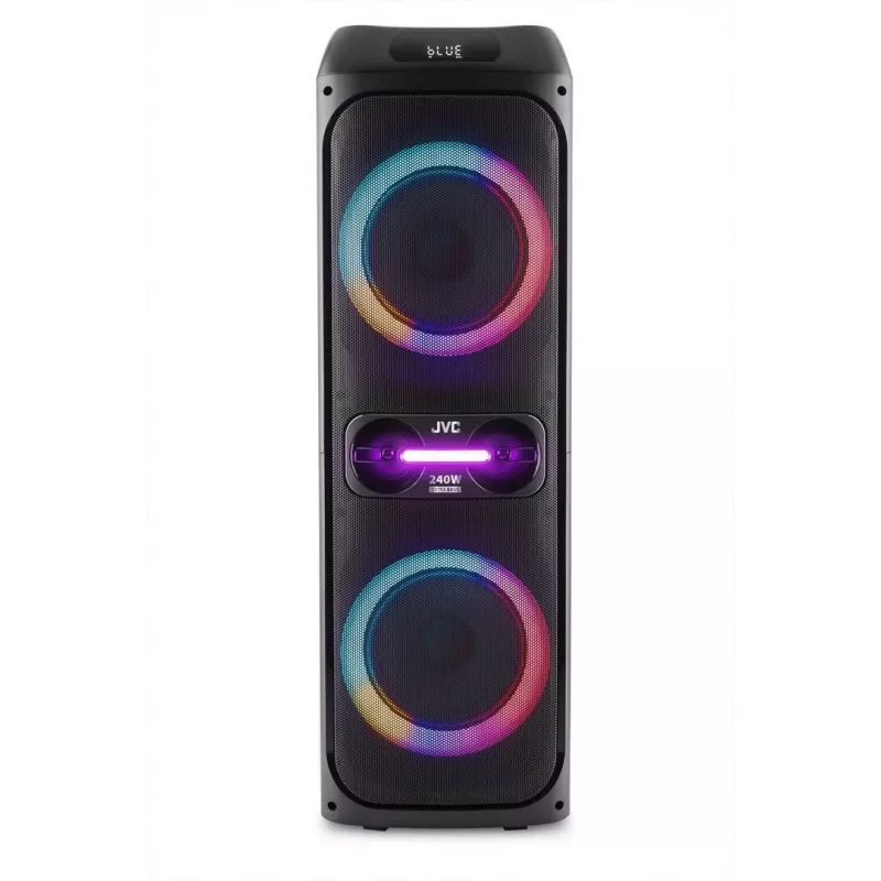 Nešiojama vakarėlių kolonėlė JVC XS-EP624B — juoda, maitinama baterijomis, Bluetooth
