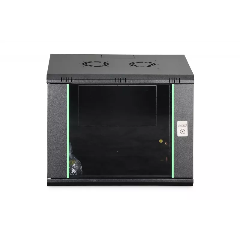 Ant sienos montuojama spintelė DIGITUS Dynamic-N 9U, 600x450 mm (PxG), IP20, rakto užraktas, nesurinkta