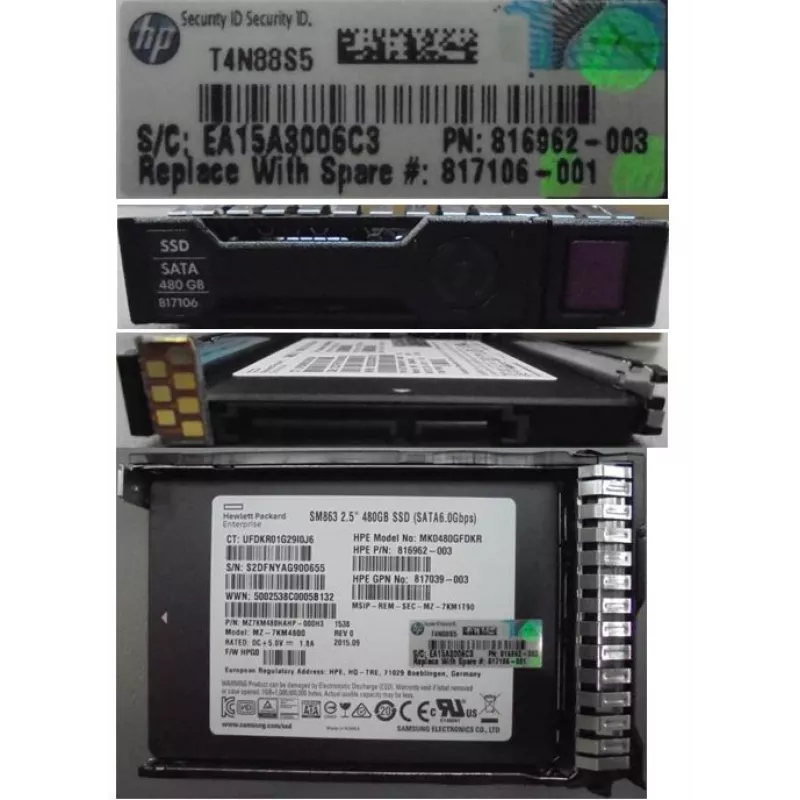HPE 817106-001 saugojimo diskas