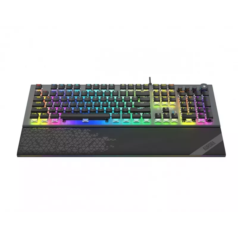 iBox Aurora K-5 klaviatūra USB QWERTY Sidabrinė