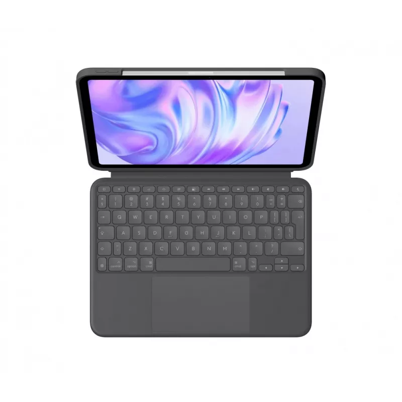 Logitech Combo Touch Klaviatūra QWERTY US International jutiklinis kilimėlis Graphite