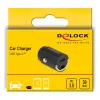 Automobilinis pakrovėjas DeLOCK 64278 universalus juodas greitas įkrovimas 12-24V