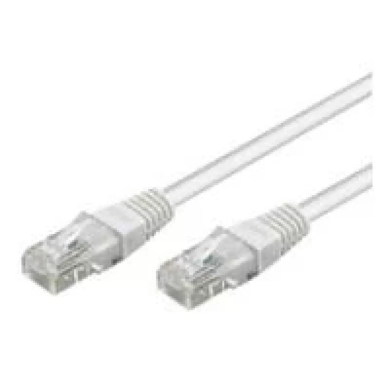 Wentronic Goobay CAT 5e komutacinis kabelis, U/UTP, baltas, 0,5 m - CCA vario mišinys (68500)