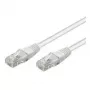 Wentronic Goobay CAT 5e komutacinis kabelis, U/UTP, baltas, 0,5 m - CCA vario mišinys (68500)