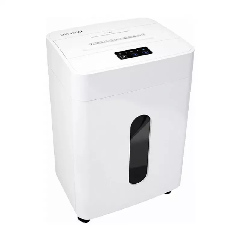 Smulkintuvas Olympia MC 2508 S — 8 lapų kryžminio pjovimo popieriaus smulkintuvas, baltas