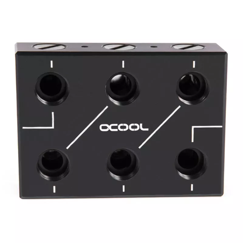 Žarnų jungtis Alphacool 12994 Acetal Juoda 78mm