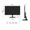 JAPANNEXT 4K UHD monitorius 71,1 cm (28 inch) 3840x2160 pikselių, IPS skydelis, 5 ms, 60 Hz, AMD FreeSync, HDMI, DisplayPort (JN-I280UHD60F-P)