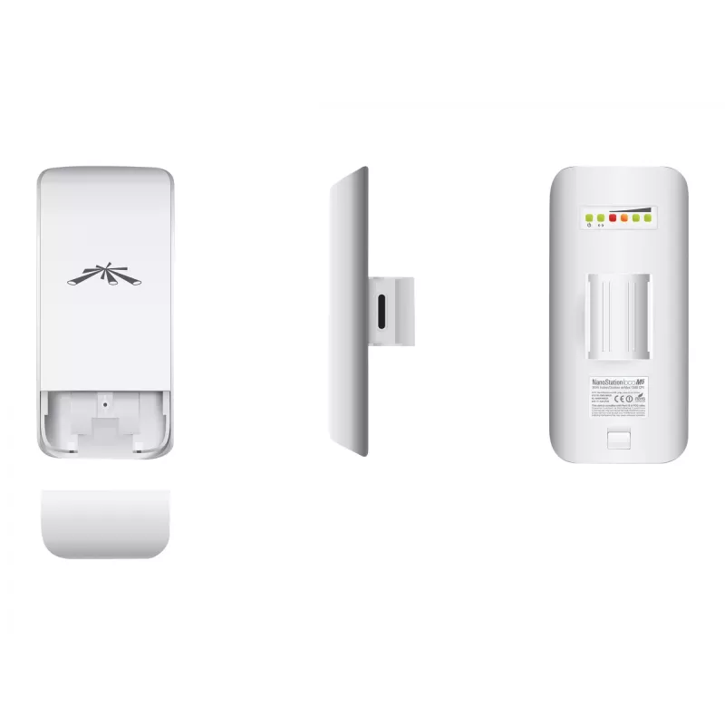 Belaidis prieigos taškas UBIQUITI LocoM5, 5 GHz vienos juostos, 150 Mbit/s, 13 dBi, PoE