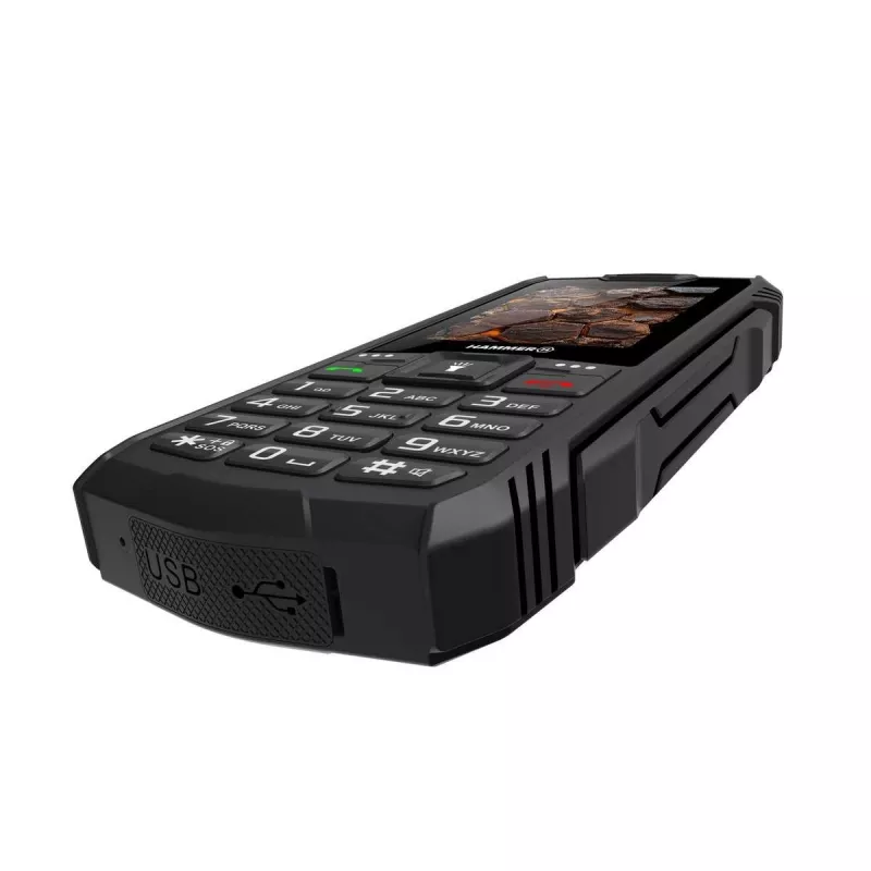 Hammer ROCK LTE | Juoda | 2.4 colio | IPS | 48 MB | 128 MB | Dual SIM | 3G | Pagrindinė kamera 2 MP | 3000 mAh