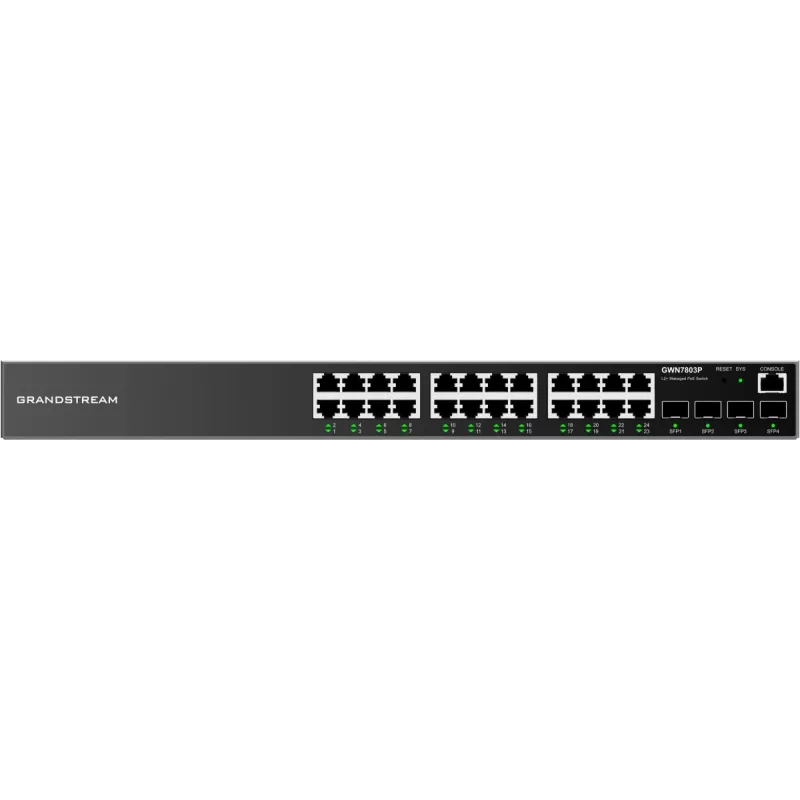 Valdomas L2+ Gigabit Ethernet jungiklis Grandstream GWN7803P